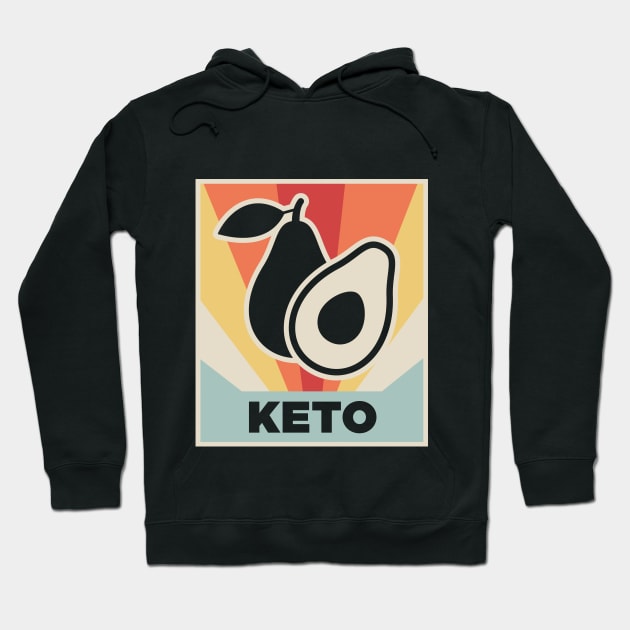 Retro Vintage KETO Olive Hoodie by MeatMan